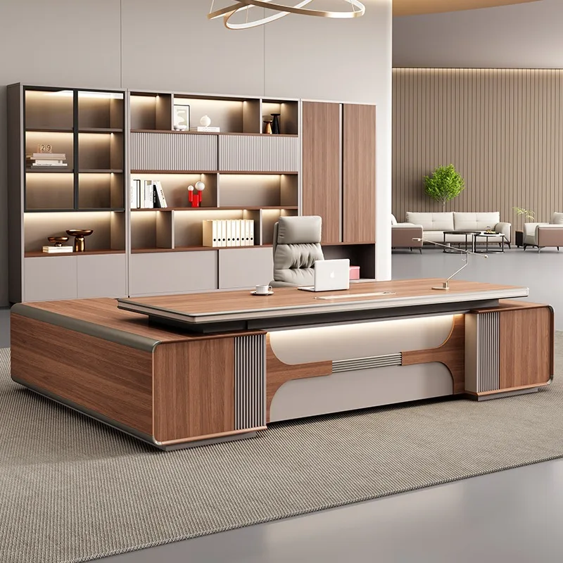 Wooden Computer Office Desk Gaming Bedroom Lshaped Drawer Display Office Desk Reception Conference Tavolo Commercial Furniture