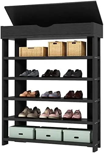 

5 Tier Shoe Rack Shoes Wooden Shoe Shoe Organizer, Maple White, L24---1 Bucket bag designer luxury Slides shoes Designer bags