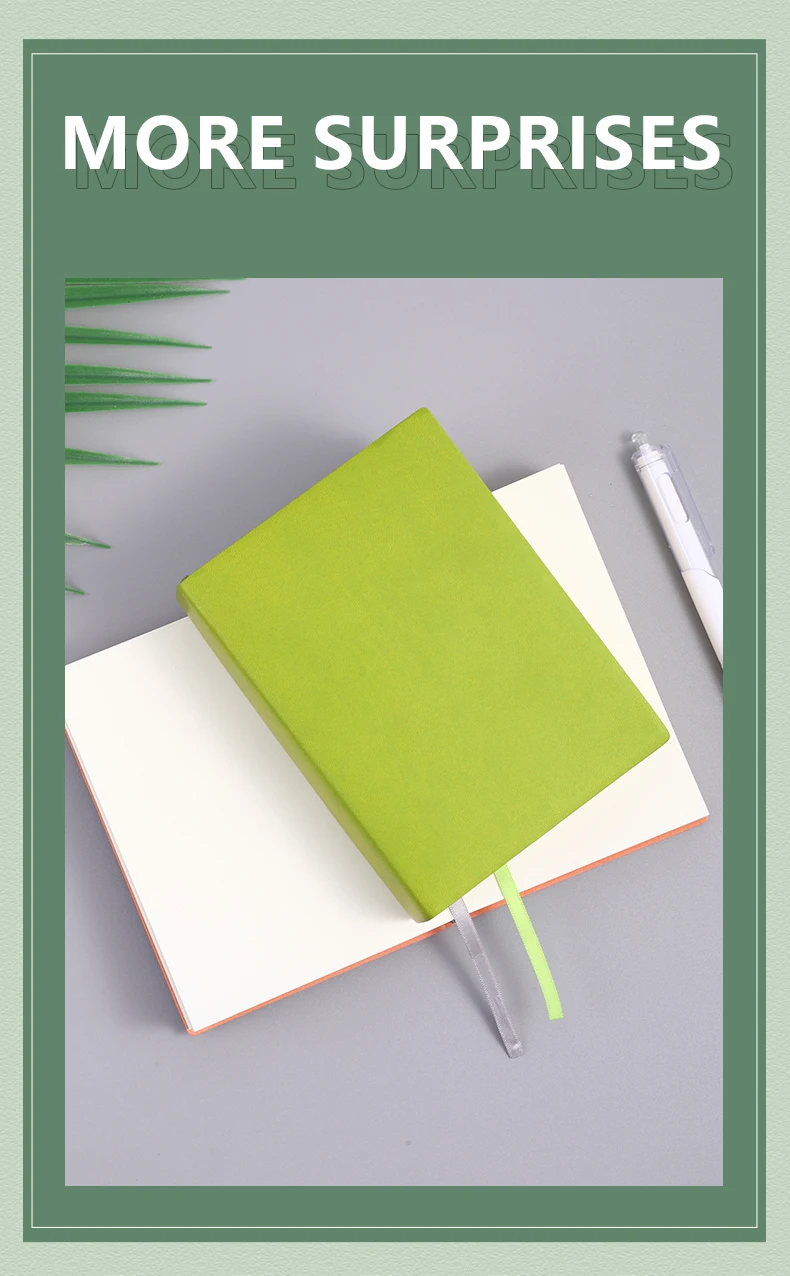 720-seitiges leeres Innennotizbuch, weiche Kunstlederoberfläche, minimalistisches Zeichenbuch, ultradickes Notizbuch, kleines und frisches DIY – Detail 7