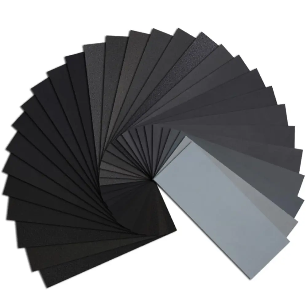 

45PCS Sandpaper, Wet Dry Sand Paper Assorted Grit 120-5000 for Wood Furniture Finishing, Metal Sanding and Automotive Polishing