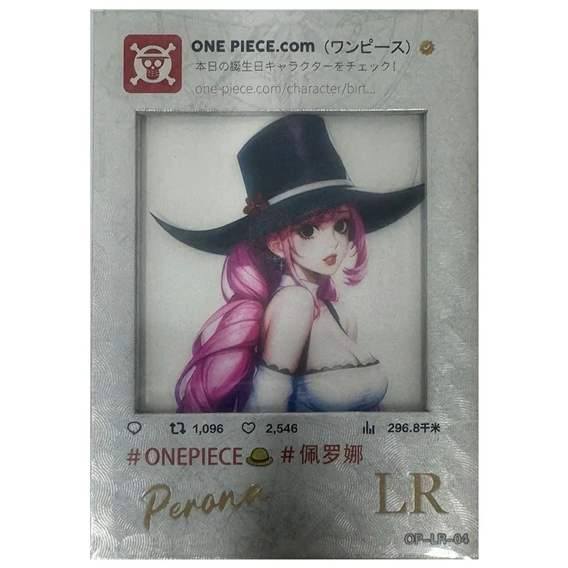 Anime ONE PIECE Rare FGR SSP KIR LR LBR Game Collectible Cards Hancock Nami Bonny Rebecca Zoro Toys for boys Birthday Present