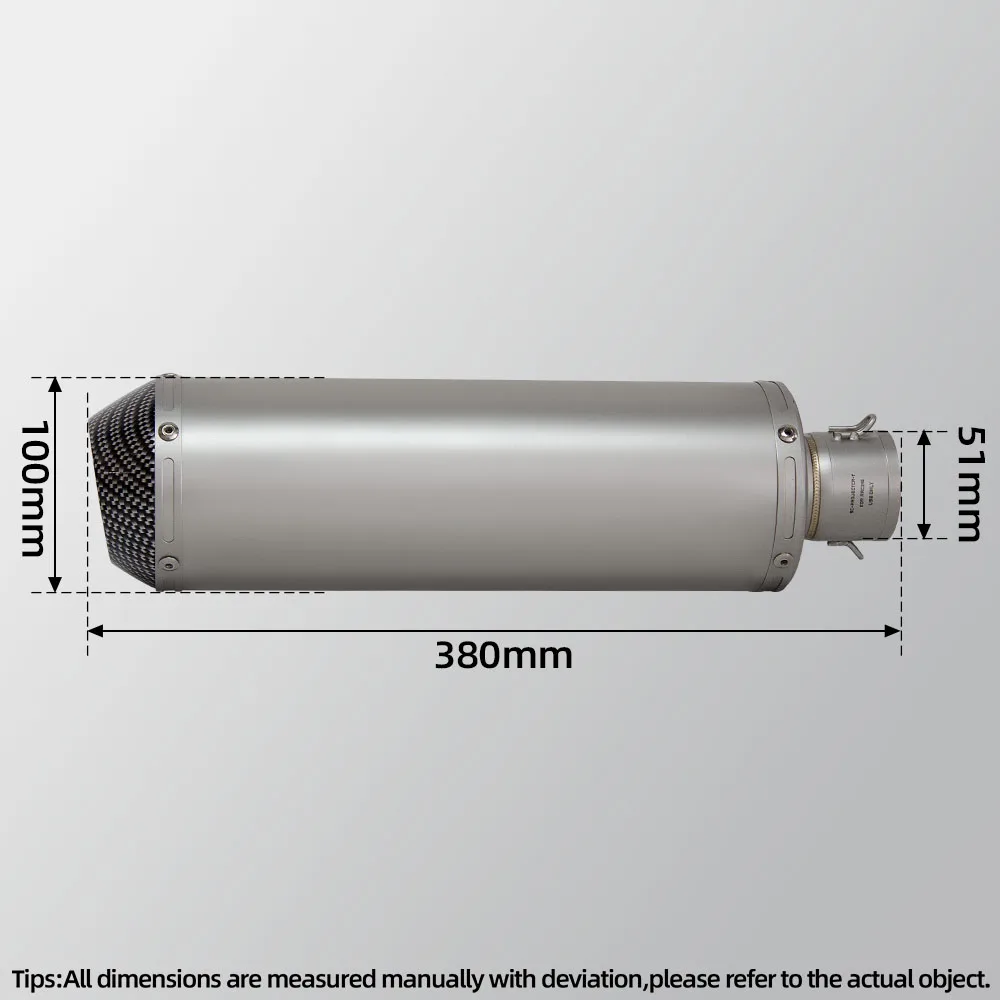 51MM Universal Hight Quality Motorcycle Exhaust Project Muffler For GSXS150 TNT125 MT15 ZX6R NMAX GPR150 450SR