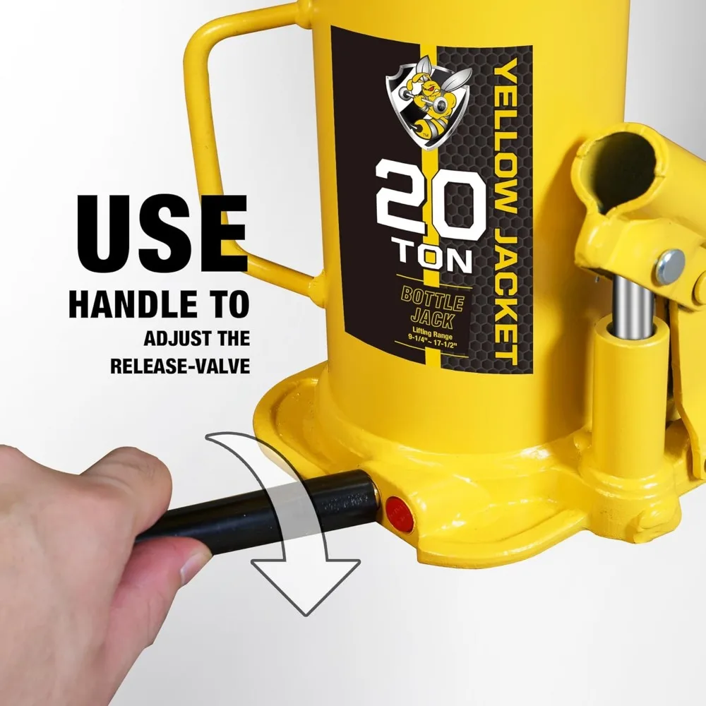 مقبس زجاجة ملحوم متعدد الاتجاهات سعة 20 طن لرفع المركبات - مناسب للسيارات والالتقاطات والشاحنات والمركبات الترفيهية