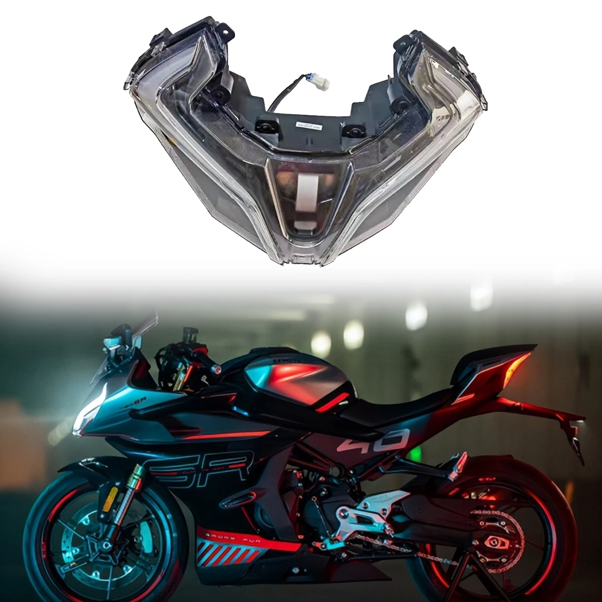 

Motorcycle Accessories Headlamp Assembly Headlamp Lighting Original headlight assembly LED FOR CFMOTO 450SR 450 SR 450SRS