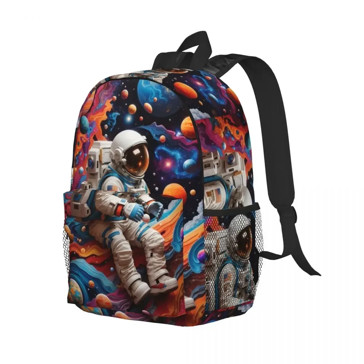 

Рюкзак Trippy Space Chilling Astronaut Art, студенческая сумка для книг для мальчиков и девочек, детская школьная сумка, сумки на плечо для ноутбука для мужчин и женщин