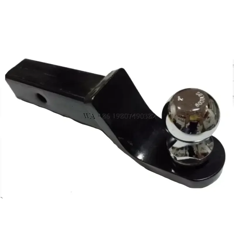 wmwmnu New Black Universal Pintle Hook with 2 Inch Ball Plug and Pin for NP300 Rear Tow Bar Aftermarket Performance Accessory