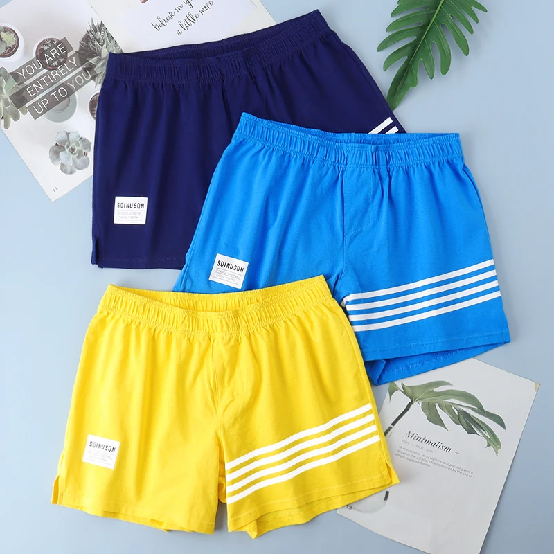 Men Underpants Men's Cotton Boxer Shorts Loose fitting home pants Long Leg Shorts Boxer Men’s Underwear ﻿