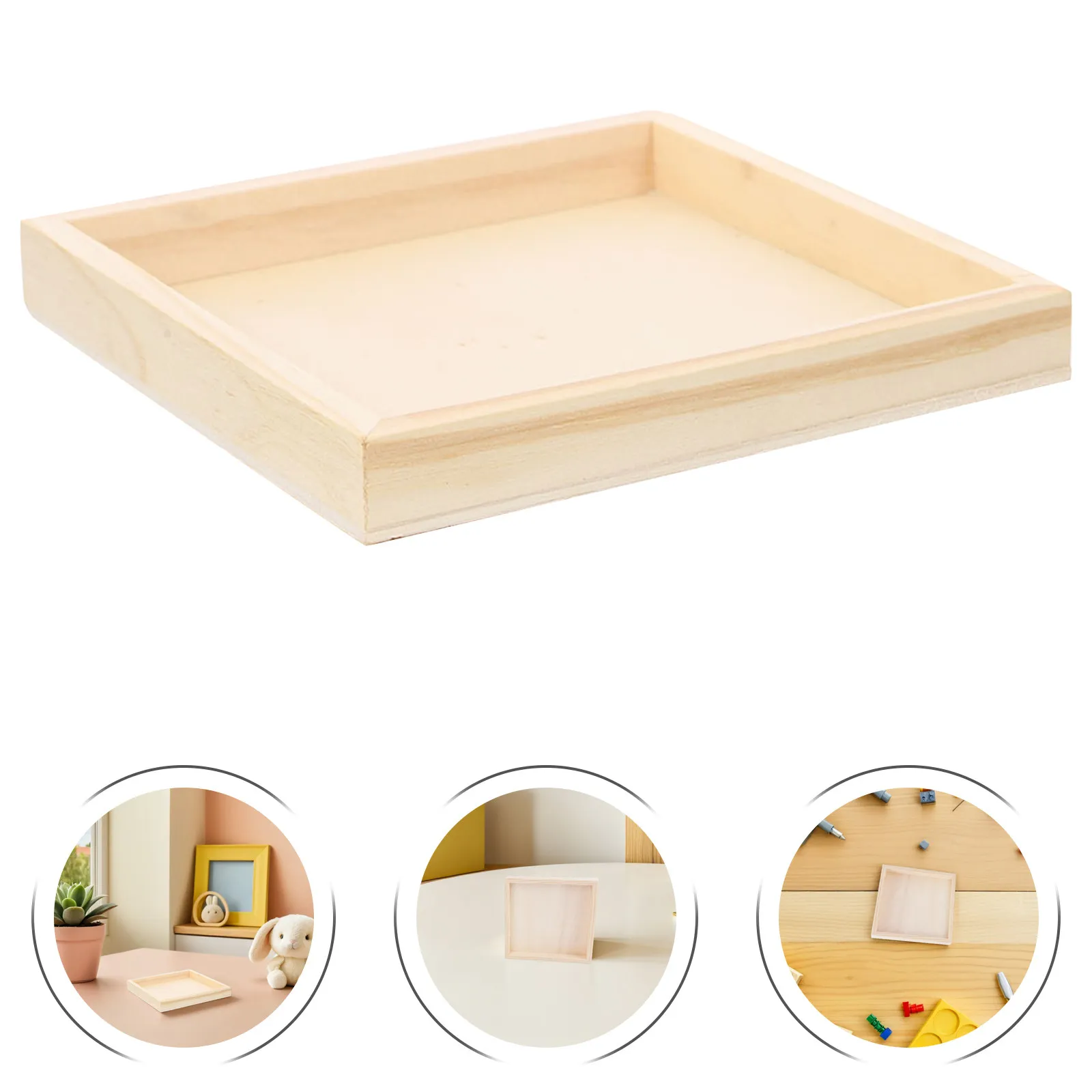 

8Pcs Wooden Blank Puzzle Sorting Trays Stable 3D Jigsaw Organizers Puzzle Piece Storage Tray for Classroom Home Travel