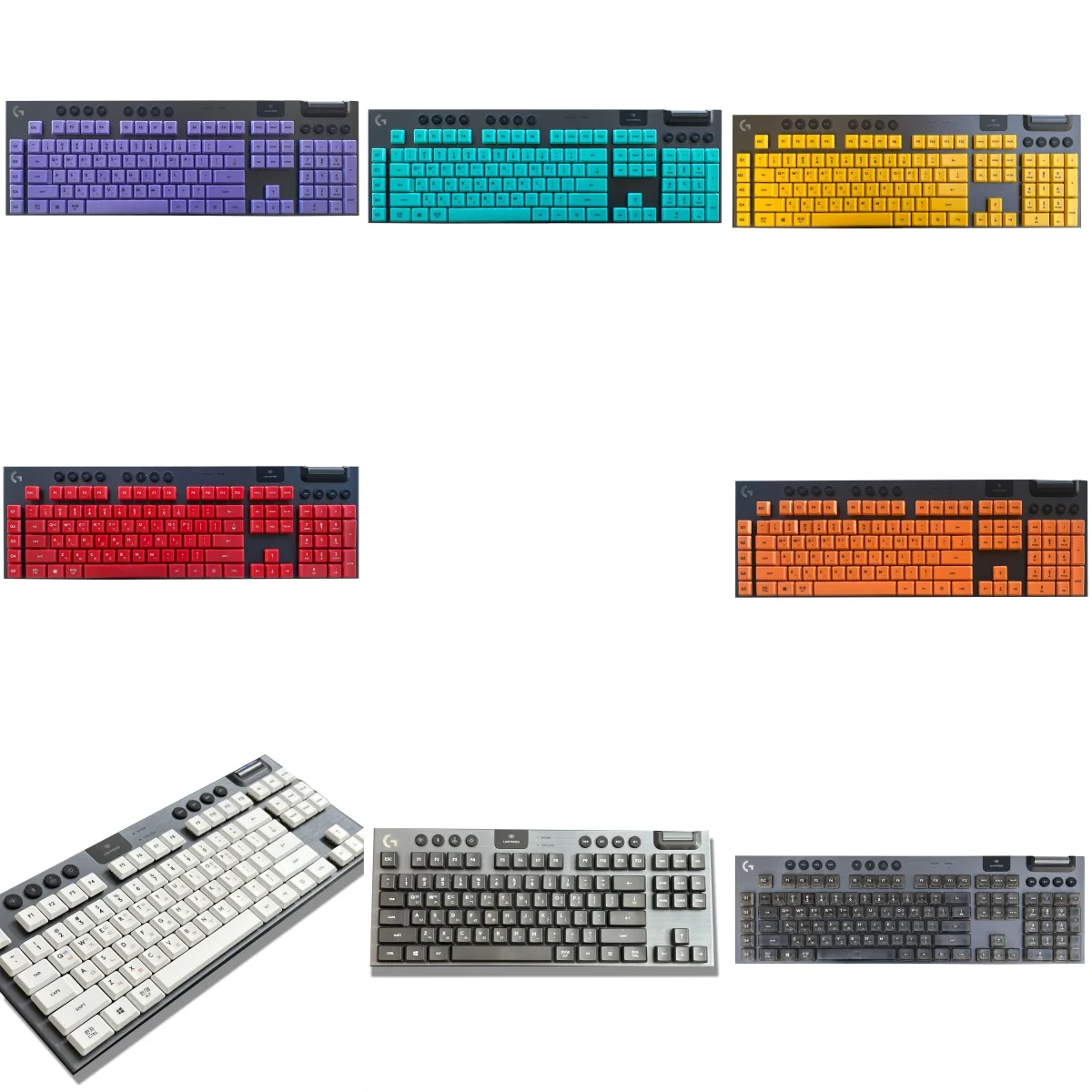 Suitable for Logitech G915/G913/G913TKL PBT Keycaps Colorful Personalized International Language Korean Version of Keycaps