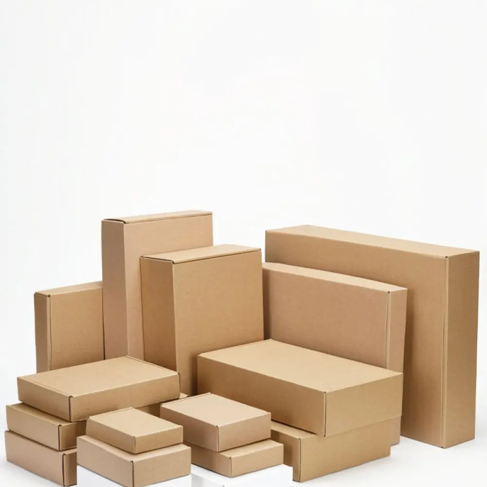 Rigid Corrugated Shipping Box Foldable Mailer Carton For CHUANYUE Packaging Container Gift Parcel Mailing Case White view 4