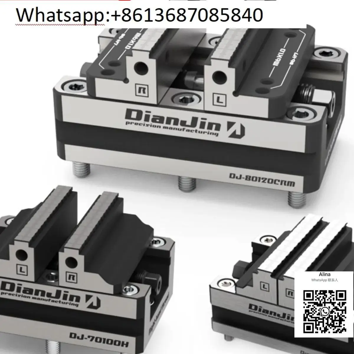 

Four-Five-Axis Fixture Self-centering Vise Positive and Negative Quick Clamping 2-8 Inches DJ-6080H Self Centering Vise