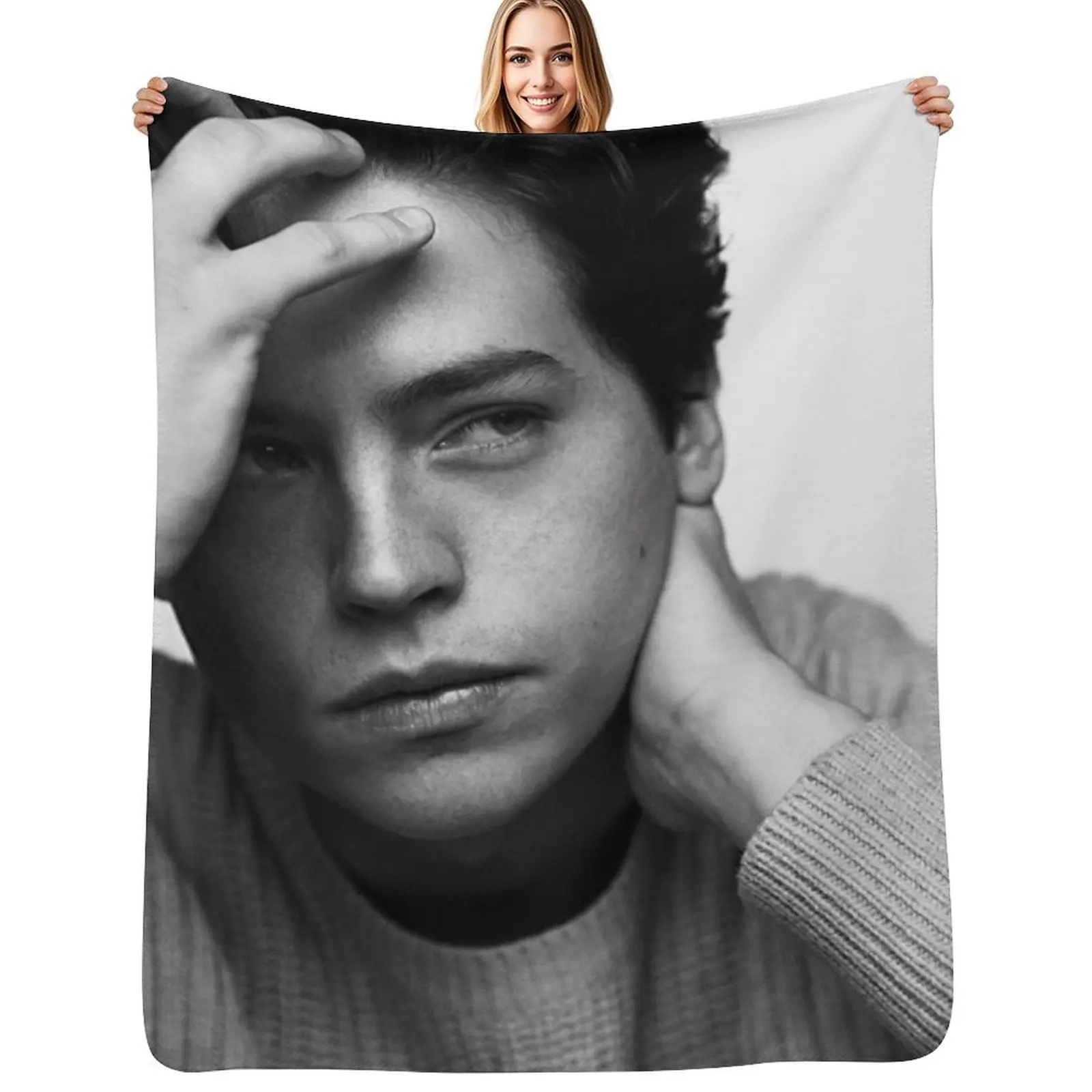Oh Cole Throw Blanket Decorative Throw Shaggy valentine gift ideas Beautifuls Warm Flannel Fabric Blankets
