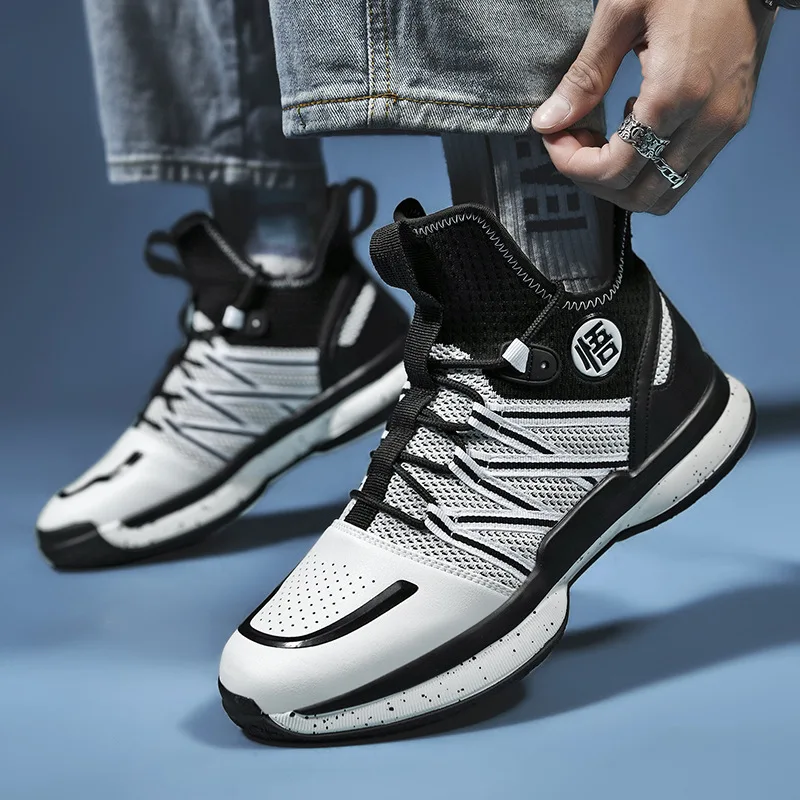 Wysokiej buty do biegania z siateczki koreańscy studenci mody casualowe buty sportowe wszechstronny antypoślizgowy buty dla par Masculino Zapatillas Hombre