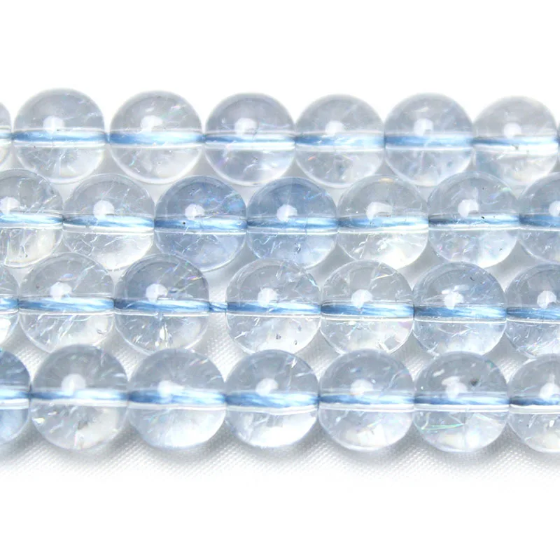 Ice blue crack popping crystal beads DIY bracelet accessories, burst beads loose beads wholesale work in progress