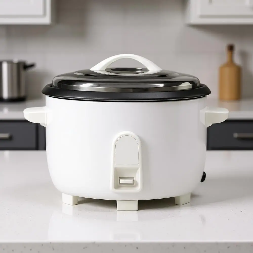 

25 Cups / 50 Cups Cooked Capacity Electric Rice Cooker with Measuring Cup & Scoop – High-Efficiency for Commercial Use