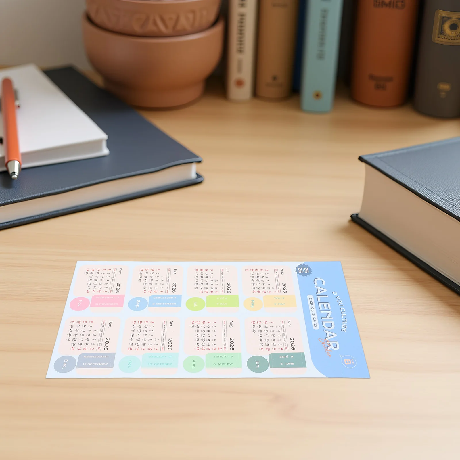 

2 Sheet Agenda Planner Stickers Calendar Monthly Tab Adhesive Label Labels Specialty Paper Dating