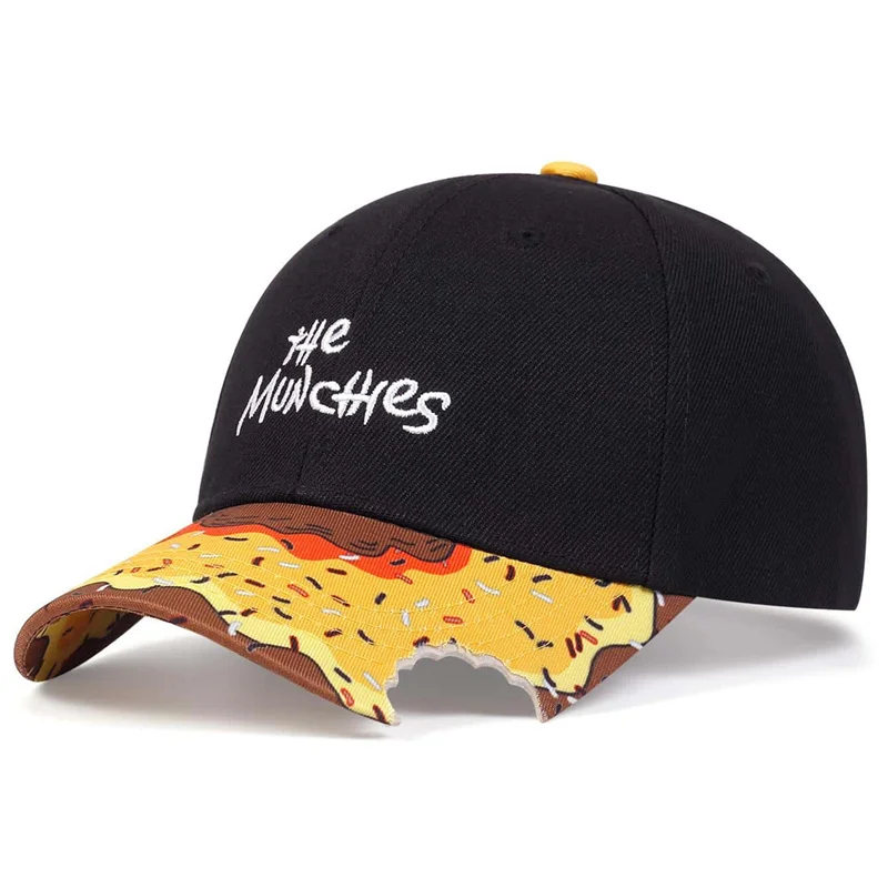 MUNCHIES Hip Hop Cap girl boy Fashion baseball Cap for men women adult Sports Casual Hat Outdoor Sun snapback Hats