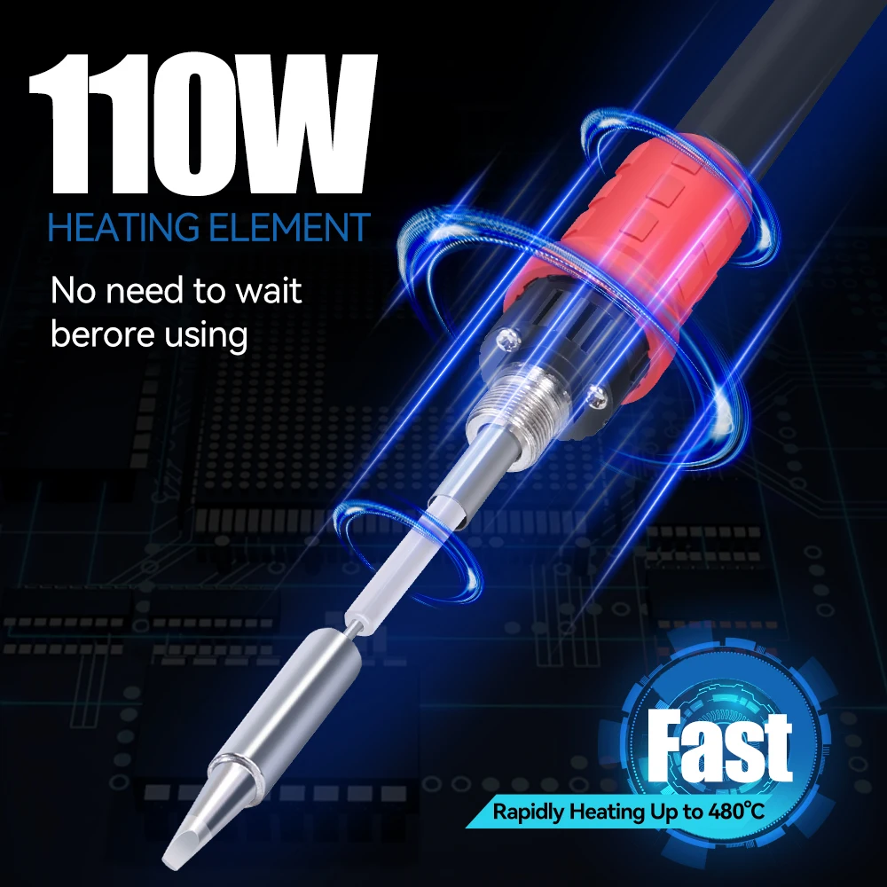 محطة إعادة صياغة الهواء الساخن YIHUA ، 995D Plus I ، فوهة مطورة ، سحب سهل المكونات ، محطة لحام حديد W ، شاشة رقمية كبيرة ، جديدة