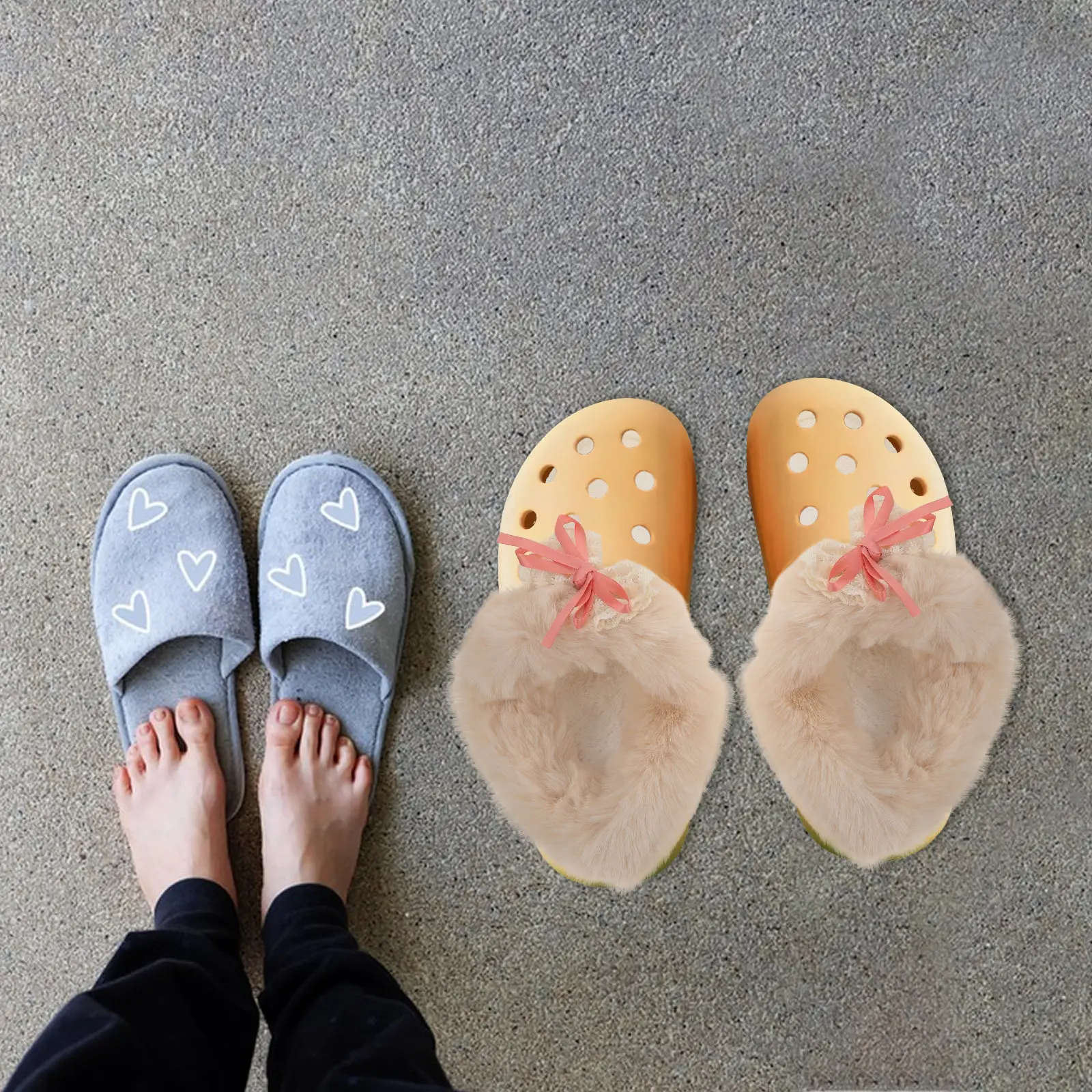 

1 пара зимних вкладышей для сабо, мягкие стельки для тапочек для женщин и девочек, съемные теплые внутренние подошвы для дома и улицы, сменные вкладыши для обуви