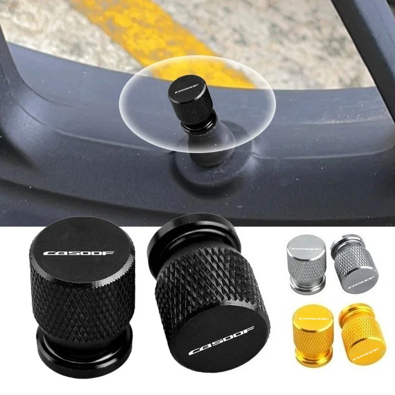 Motorcycle Tire Valve Air Port Stem Cover Cap Plug CNC Accessories For HONDA CB500X CB500F CB 500X 500F CB500 X F cb500x cb500f