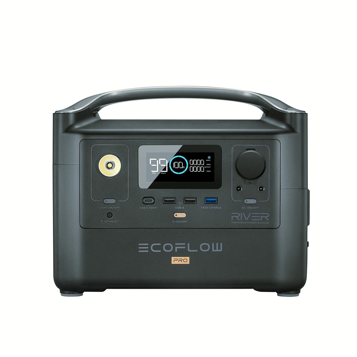 

ECO Flow RIVER Pro Portable Power Station 720Wh Power Multiple DevicesRecharge 0-80% Within 1 Hourfor Camping RV Outdoor