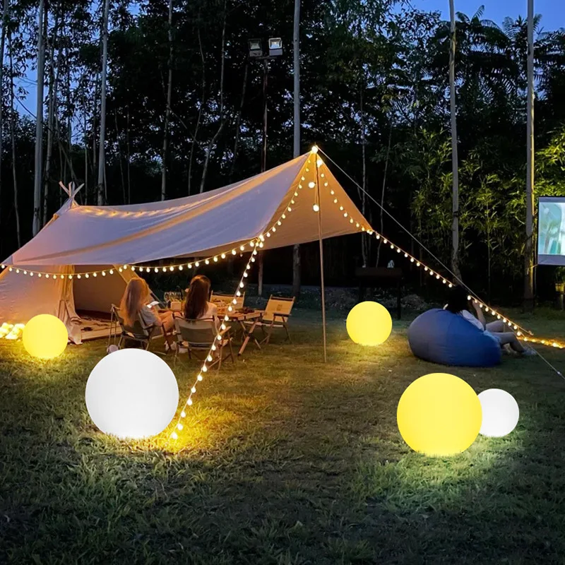 

30CM 40CM Solar Energy Ball Light Christmas Night Party Decor Outdoor Garden Landscape Anti-drop RGB LED Sphere Waterproof Lamp