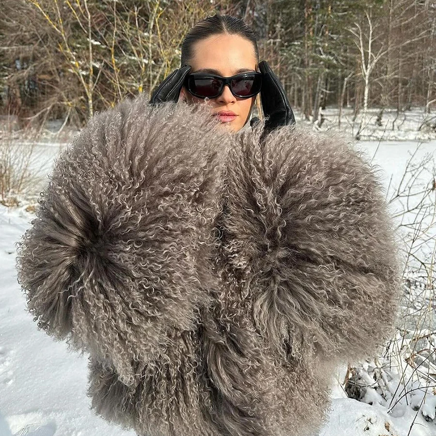 Winter Jackets Sheepskin Coat Women Clothing 2024 New Arrivals Genuine Mongolia Sheep Fur Short Coat