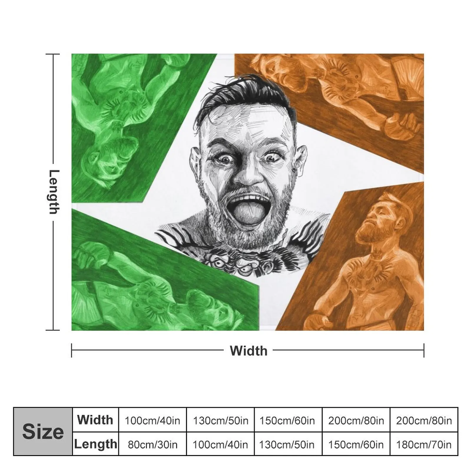 The Notorious Conor McGregor Throw Blanket Bed Fashionable Giant Sofa Decorative Throw Blankets