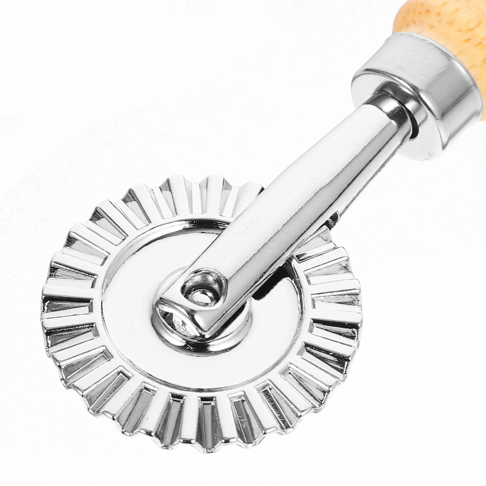 

1pc Creative Alloy Cookie Cutter Baking Tool Dough Roller Multifunction Wood Handle Smooth Edge Kitchen Gadget For Home Party