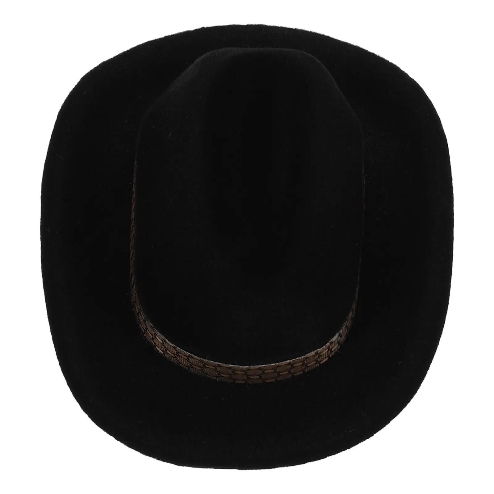 

Western Cowboy Hat Jewelry Box Flocked Interior Ring Necklace Earring Holder Decorative Storage for Wedding Western Jewelry Box