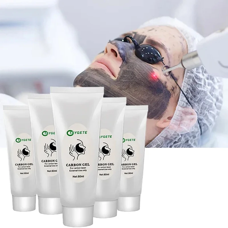 Gel negro de crema de carbono para ND YAG, láser para pelar la piel, rejuvenecimiento de la piel, crema Facial hidratante, blanqueamiento Facial, limpieza profunda