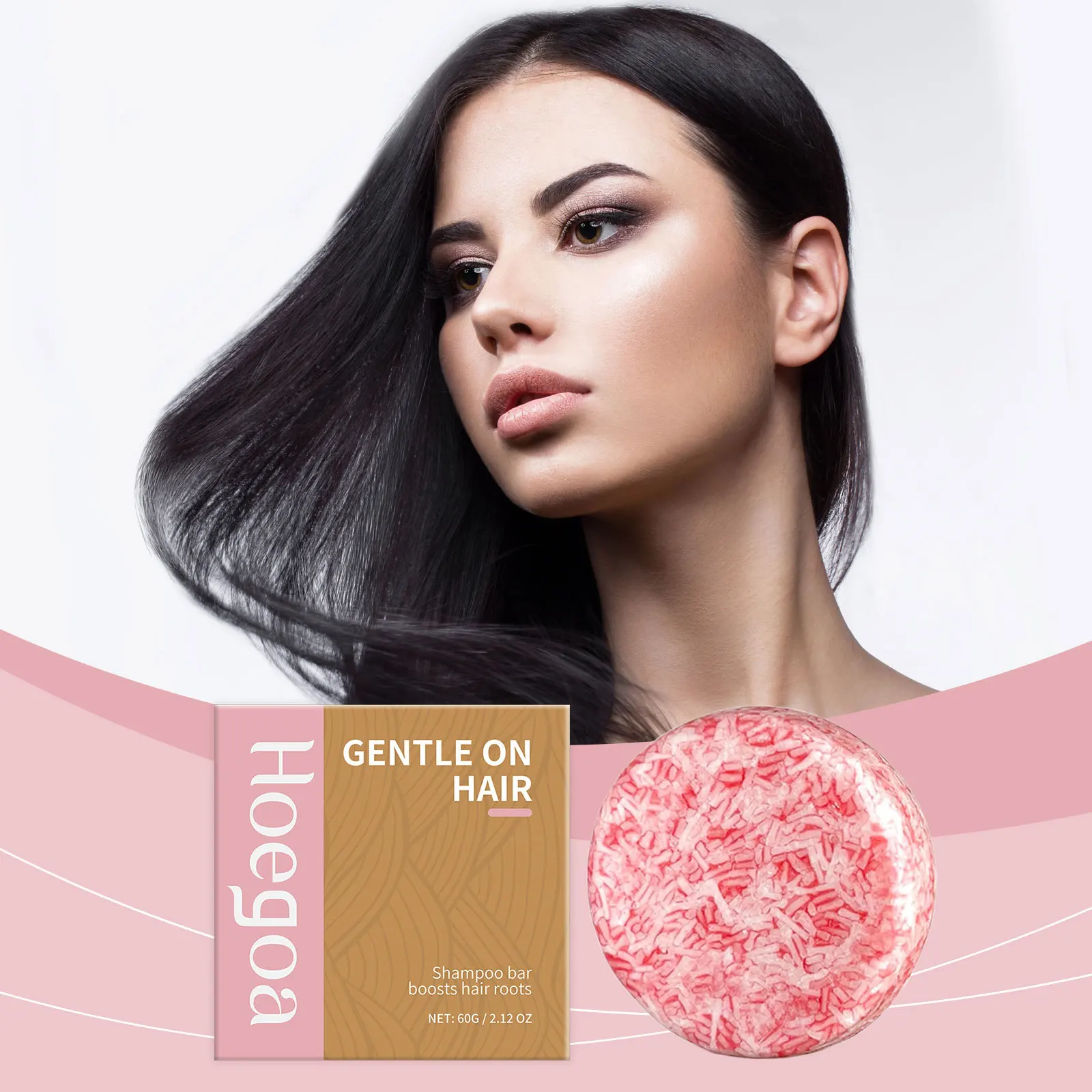 

Hoegoa Rosemary Shampoo Soap Strengthening Smooth Deep Cleaning Oil Control Deep Moisturizing Reduce Damaged Hair Care Shampoo