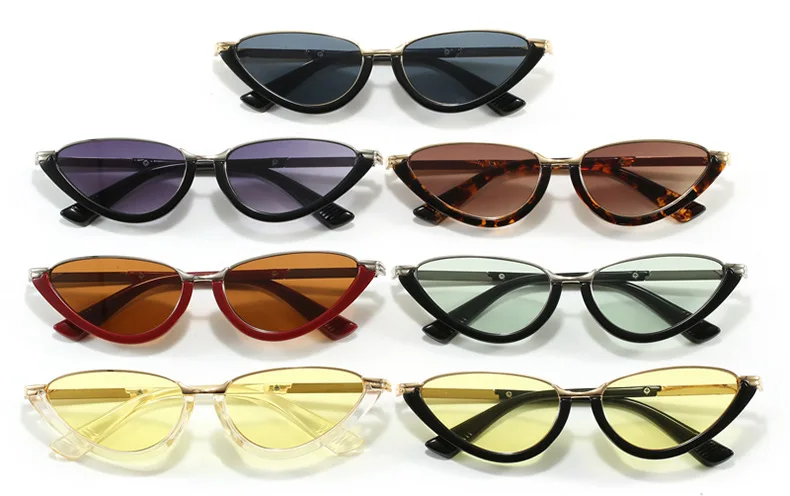 Modische Cat-Eye-Sonnenbrille für Damen und Herren, Retro, beliebt, hochwertige Sonnenbrille, Reise-Sonnenbrille, UV400-Schutz – Detail 2