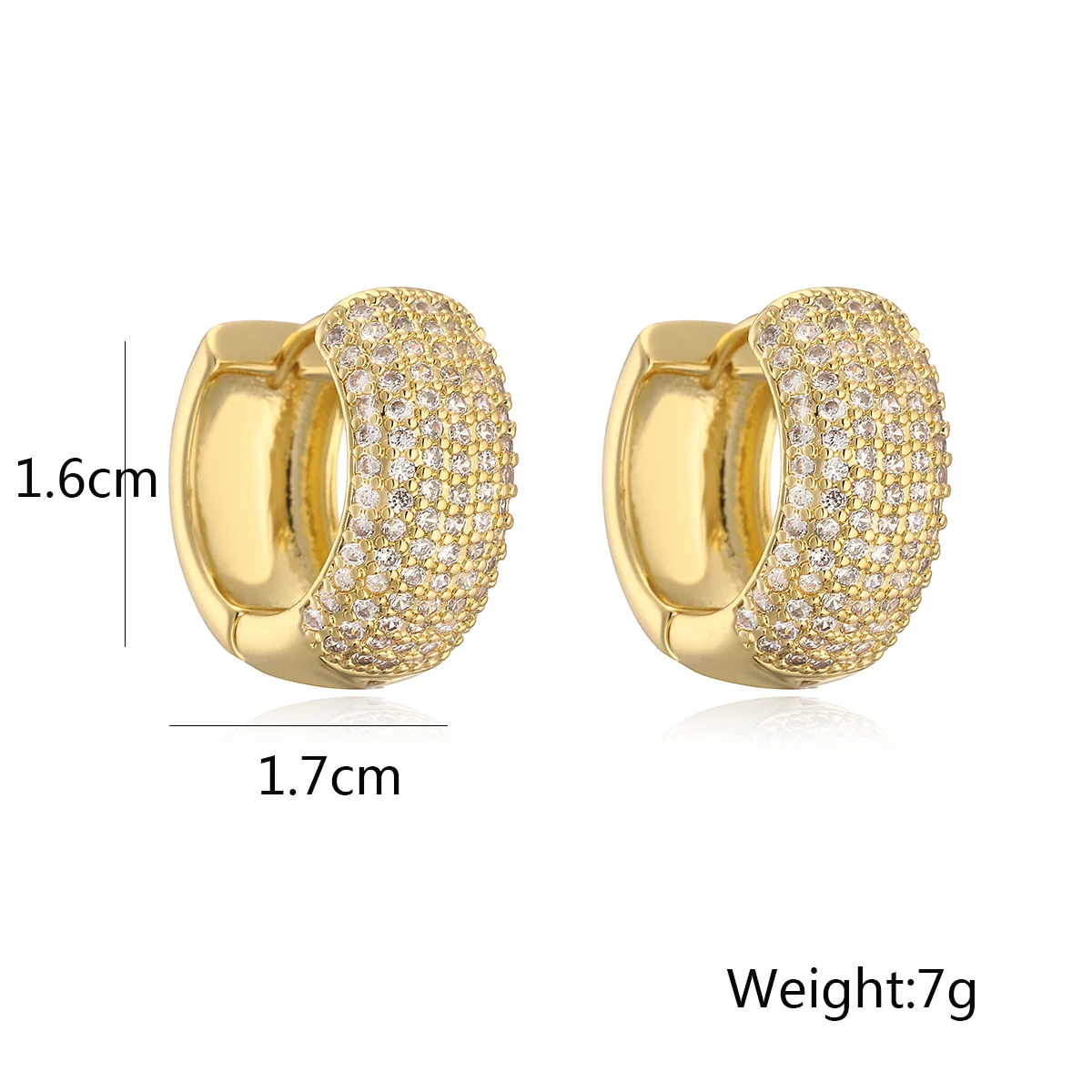 New Arrive Luxury Heart Hoop Earrings For Women Girls,Shining Cubic Zirconia Accessories Party Wedding Jewelry Lovers Gift