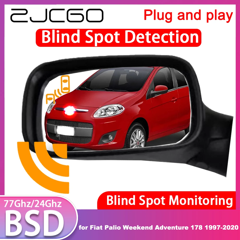 for Fiat Palio Weekend Adventure 178 1997-2020 Blind Spot Detection Monitoring Warning Lane Assist System 77GHz Radar Detector