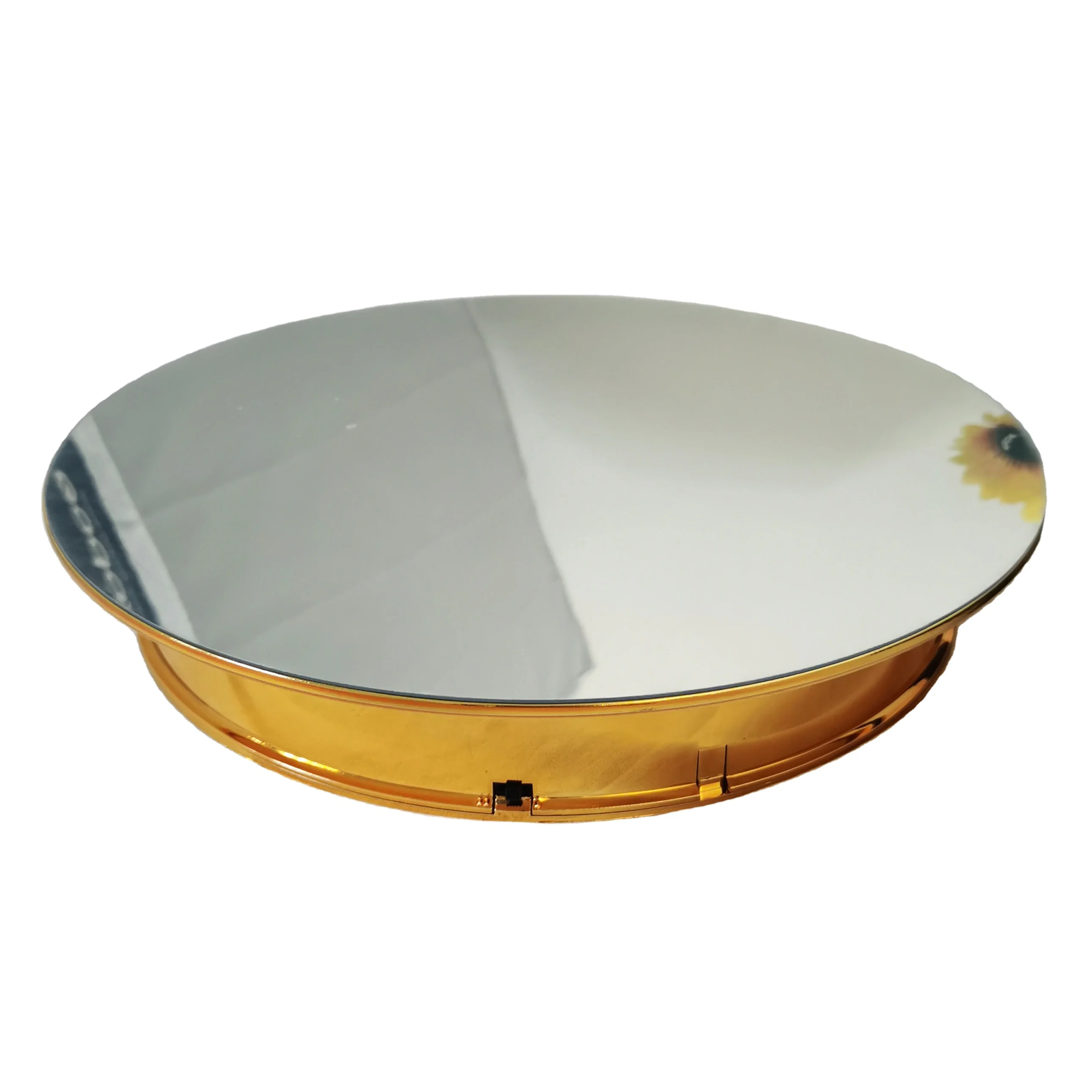 

Electric Heavy Load Weight Big Rotating 360 Degrees Gold Display Stand for Shooting Mannequins Rotating Display Stand