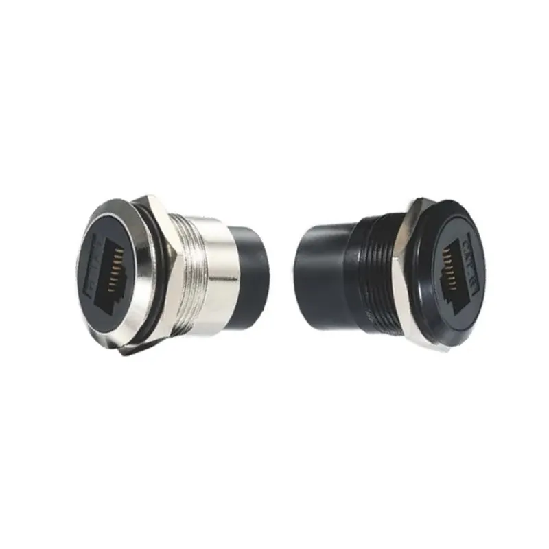 USB 3.0 Type-C Metal Round Connector 22mm Super Five Network Cable C-Type Module Efficient Port Computer Ethernet Connector