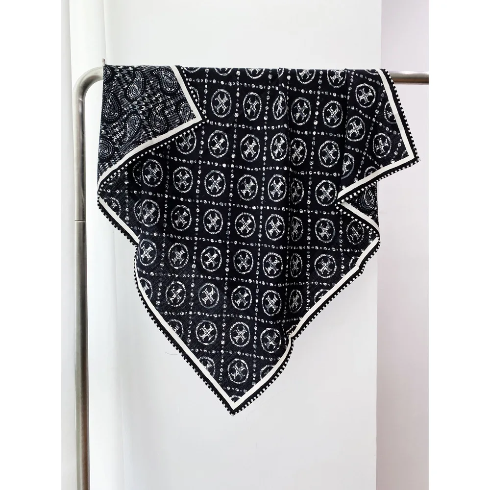 85 см шелковый шерстяной шарф