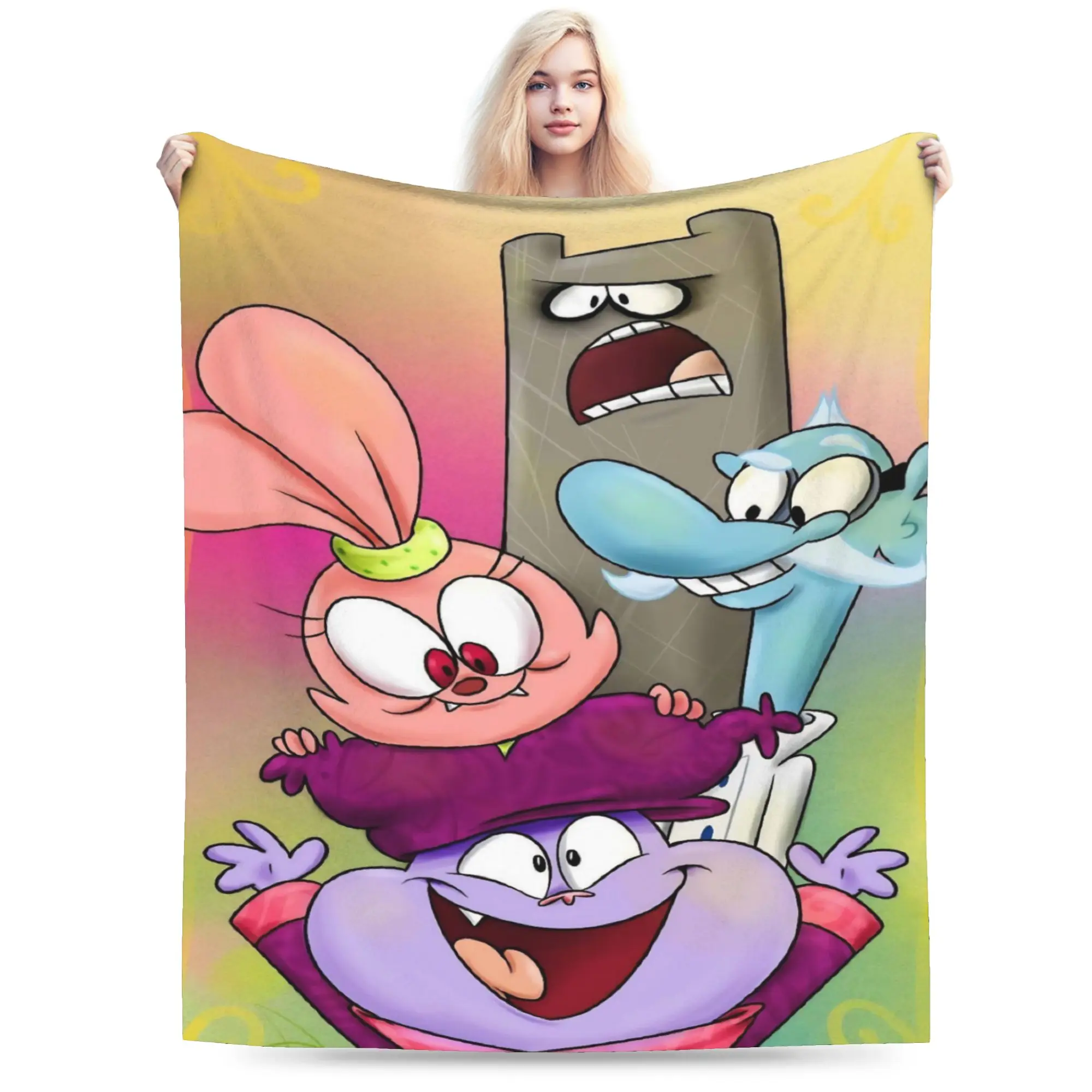 Mordecai And Rigbys Regulars Shows Blankets Super Soft Coral Fleece Plush Relax Gift  Throw Blanket Bedspread