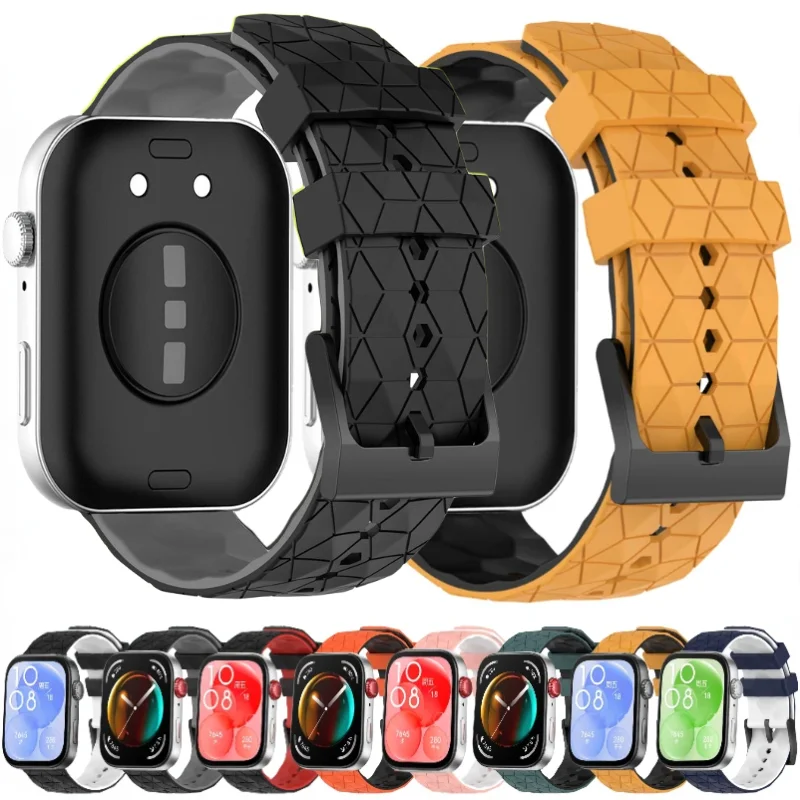 حزام سيليكون رياضي لساعة Huawei Watch Fit 4-3 سوار معصم بديل رياضي ناعم لساعة Huawei Watch Fit 3 4-4 Pro Accessories