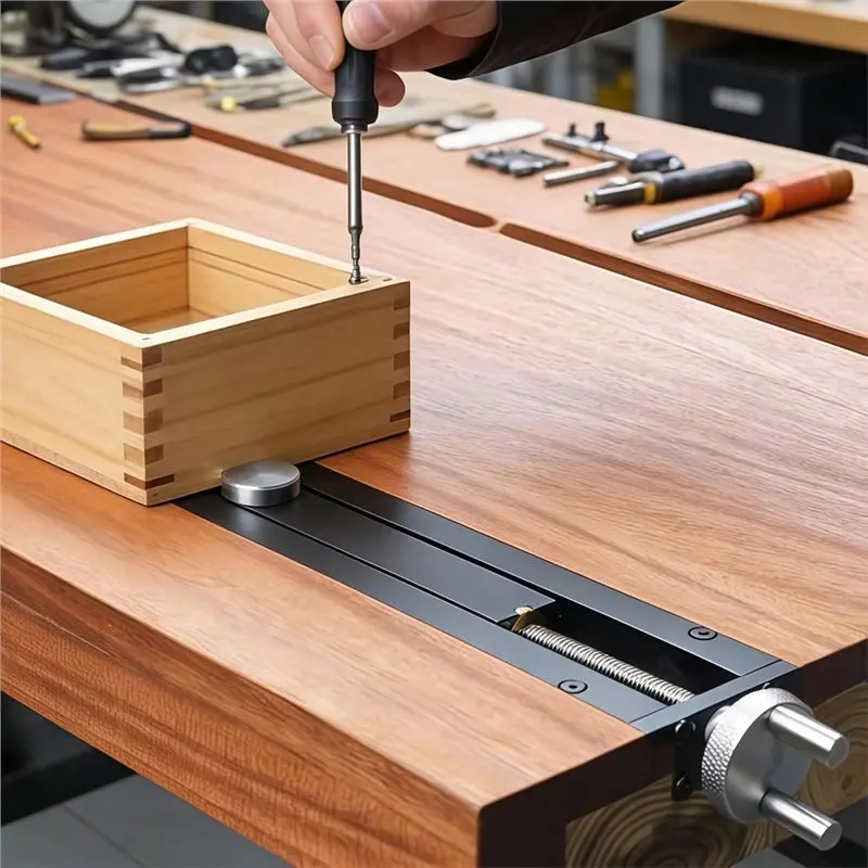 A36T-Woodworking Quick Shift Inertial Bench Tail Vise Clamp, 0-110Mm