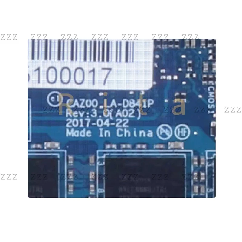 ZZ For Dell XPS 13 9360 P54G Laptop Motherboard I7-7500U CAZ00 LA-D841P 0VMMP2 Tested