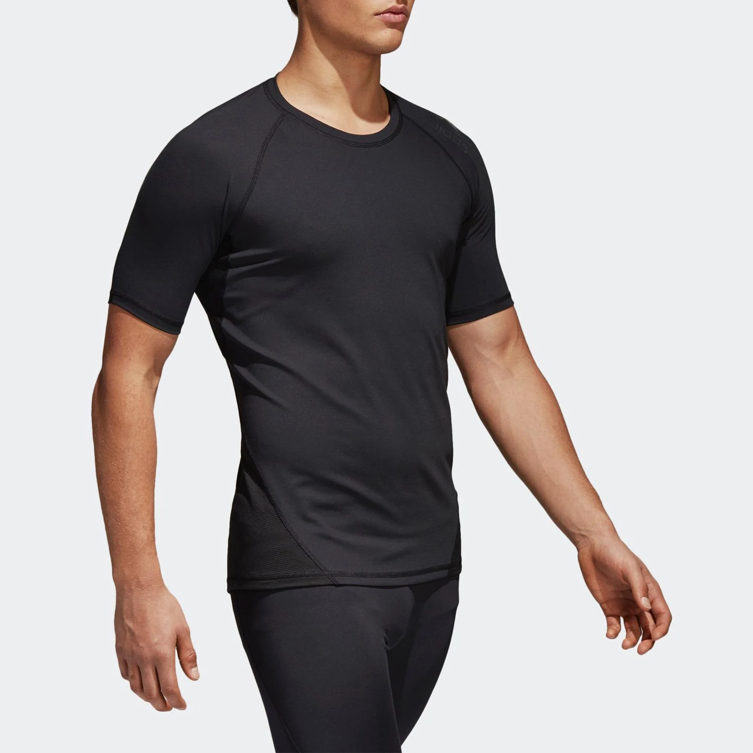 Adidas genuine men's round neck fitness training short sleeved T-shirt CF7235