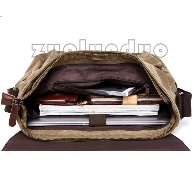 새로운 남성 메신저 가방 빈티지 Bolsa Masculina 여행 어깨 가방 Portatiles Ordenadores 캔버스 서류 가방 Chapeu Masculino