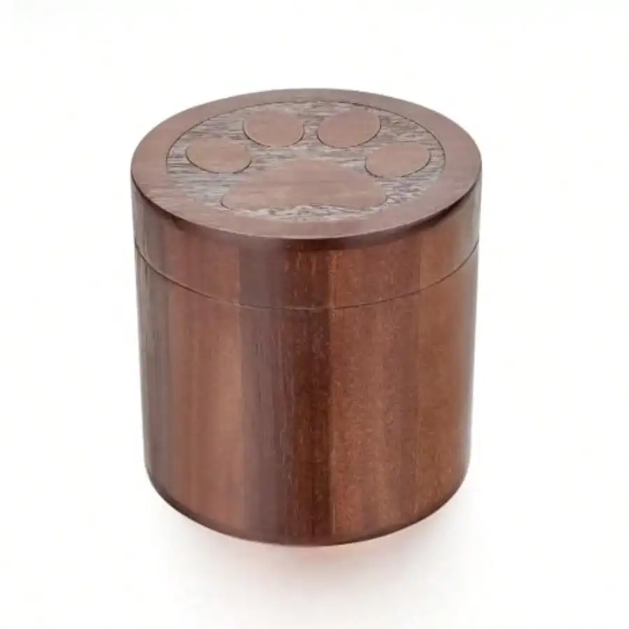 

TL Pet Urn For Cat Dog Ashes 3.94" Wooden Box Keepsake Pet Memorial Urn For Dog Ashes Small Cat Urn For Ashes Pet Keepsakes For Dogs Portable Size Wooden Box