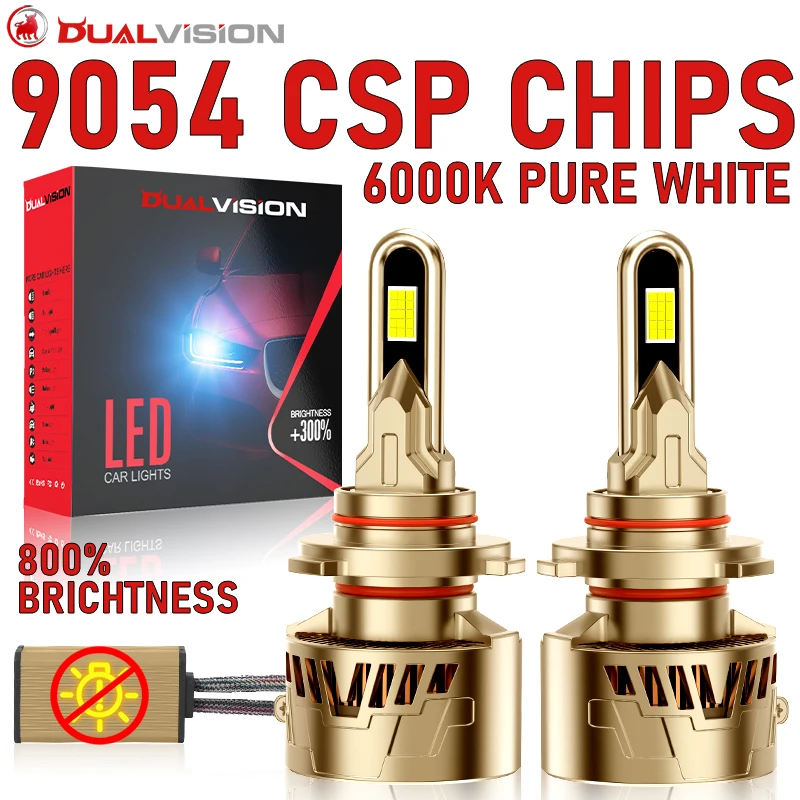 

Dualvision H4 Led Headlights CANBUS No Error K5C H7 880 881 H27 H11 H1 HB3 HB4 9005 9006 9012 HIR2 30PCS 9054 CSP Led Fog Lamps