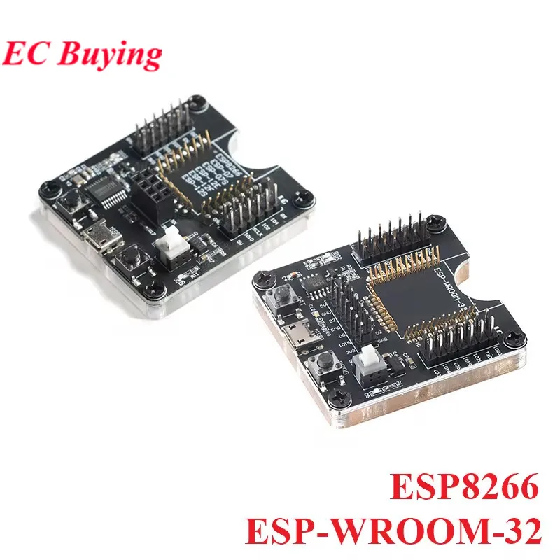 ESP8266 ESP-WROOM-32 Development Board Test Programmer Socket Downloader Burning Fixture Tool for ESP-01 ESP-12S ESPWROOM-32