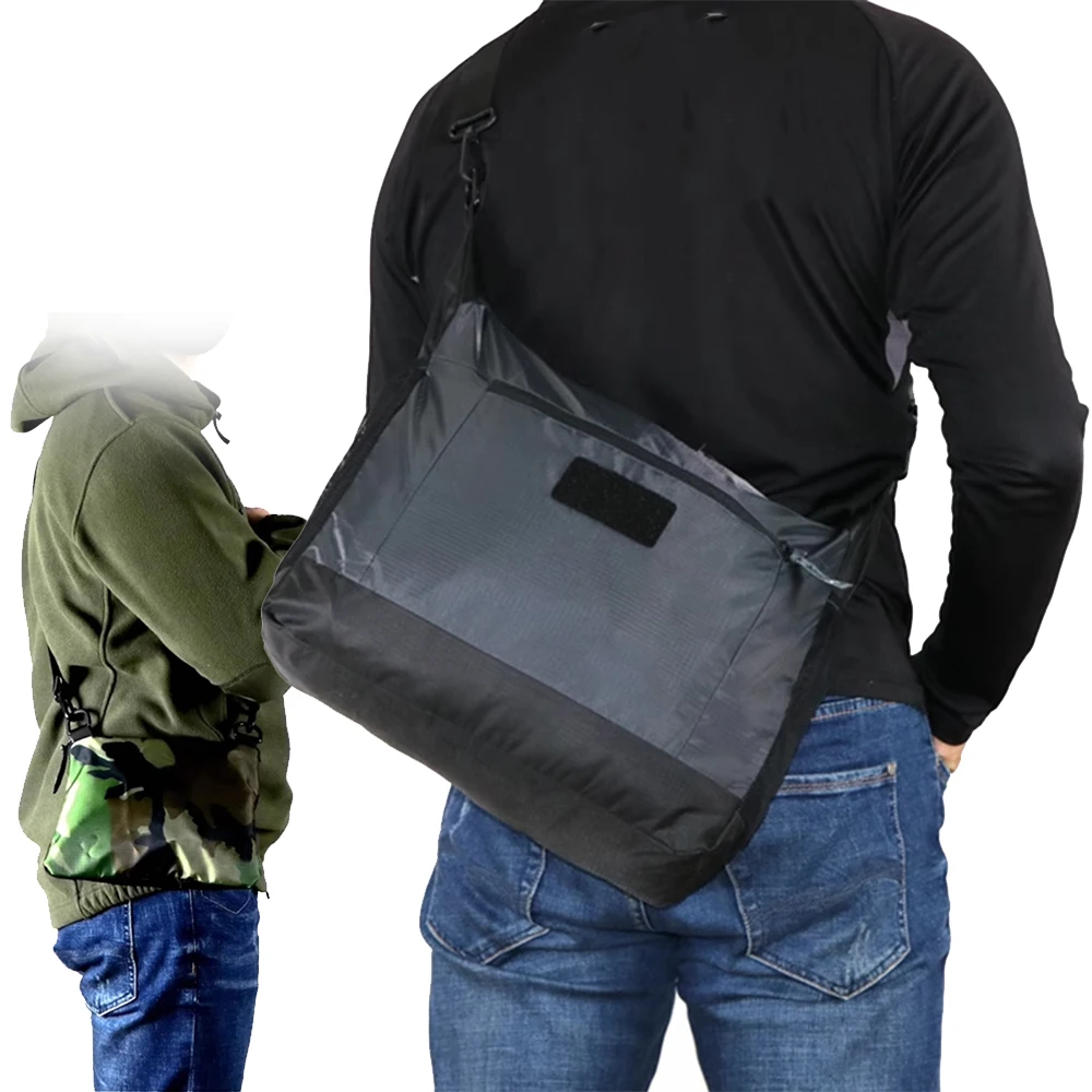 

Tactical Messenger Bag Pouch Waterproof Ripstop Fabric Men Women Lightweight Fold Shoulder Packet for Travel Hiking Camping