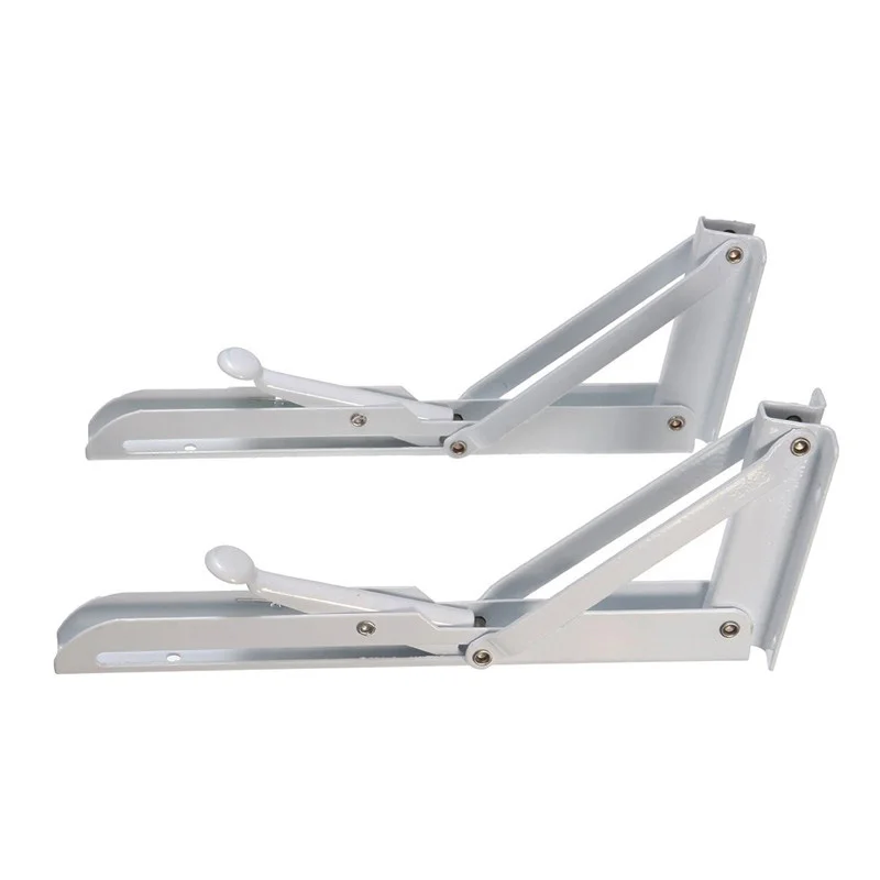 2pcs 8 Inch / 10 Inch / 12 Inch / 14 Inch / 16 Inch Stainless Steel Folding Triangle Support Shelf Shelf Storage Wall Bracket