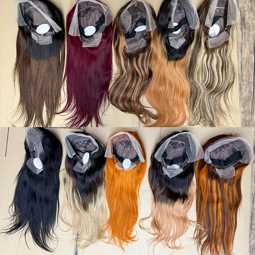 22 بوصة شعر طبيعي مفرود الباروكات 13x4 الدانتيل أمامي 200% الكثافة قبل قطعها شعر طبيعي مفرود شعر مستعار للنساء السود